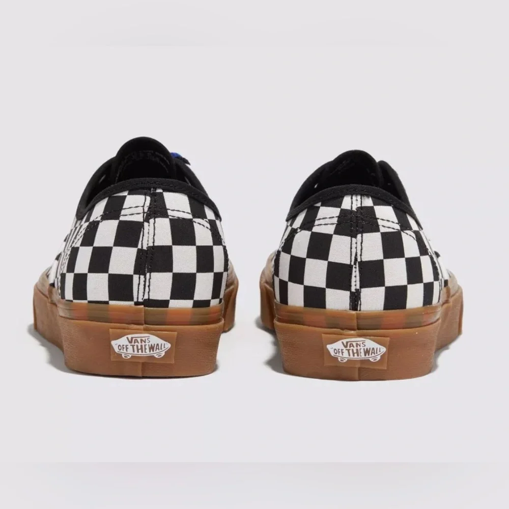 Size 7.5 - VANS Authentic‎ Checkerboard - Black White Gum